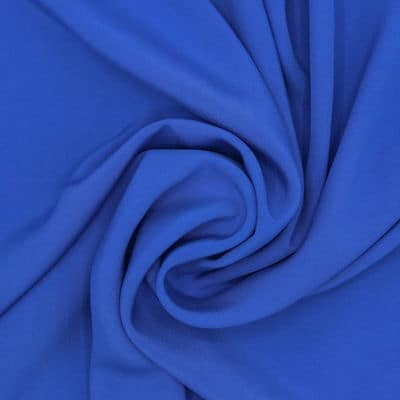Popeline viscose unie - bleu