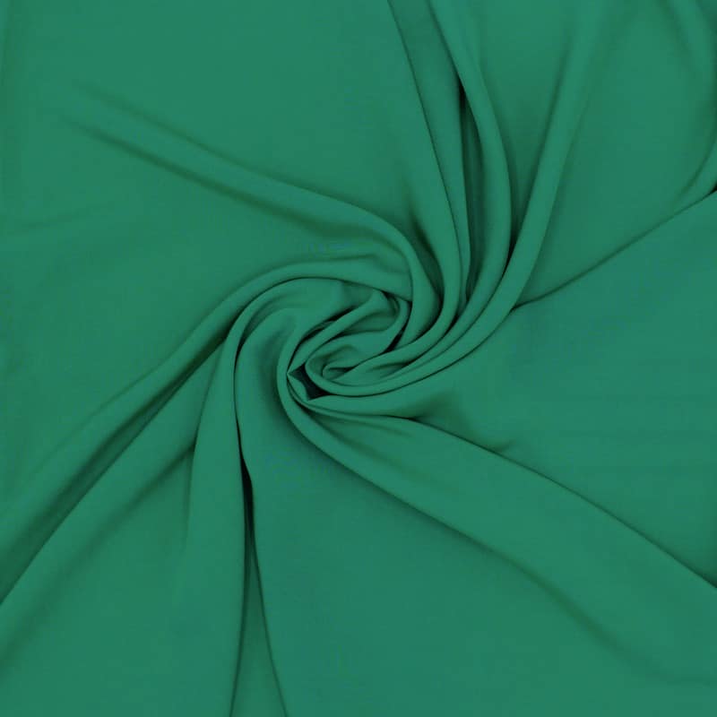 Plain viscose poplin fabric - green
