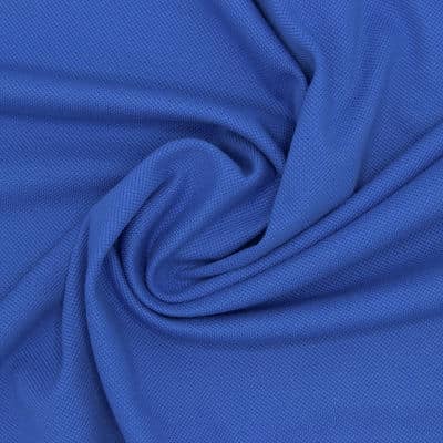 100% cotton piqué fabric - blue