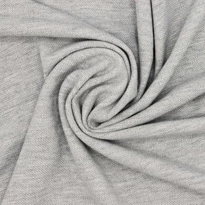 100% cotton piqué fabric - grey