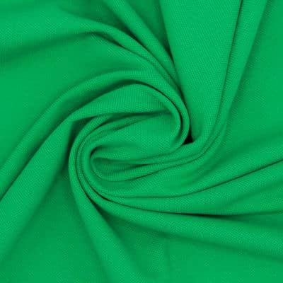 100% cotton piqué fabric - green