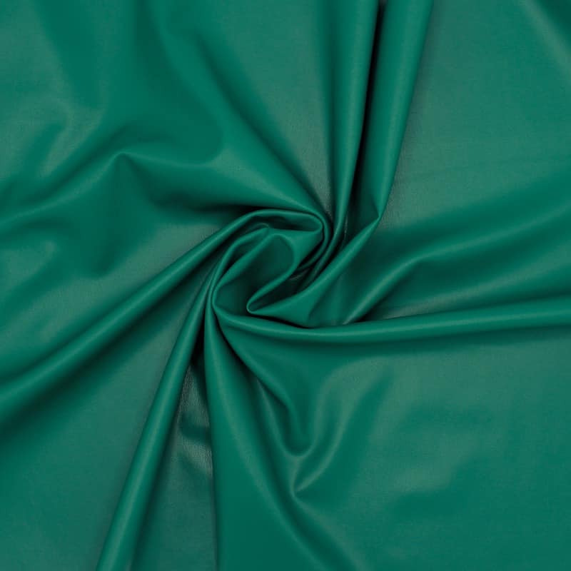Plain faux leather - green 