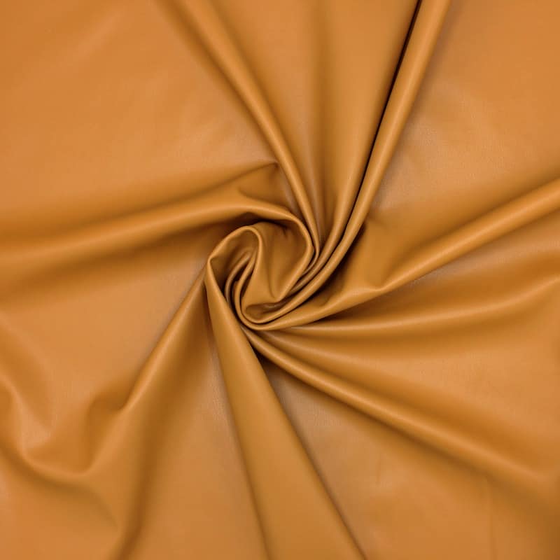 Plain faux leather - mustard yellow 