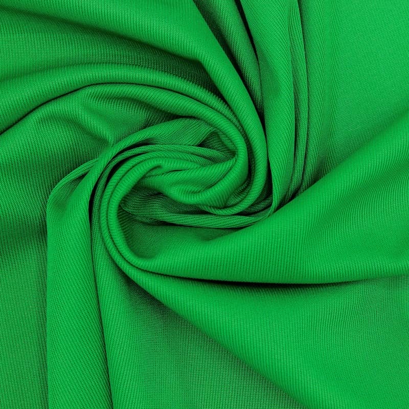 Plain knit fabric - green