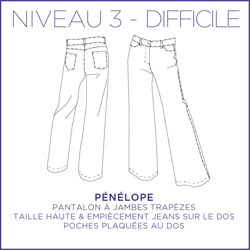 Pattern pants Pénélope
