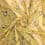 Veil fabric with patterns - mustard yellow 