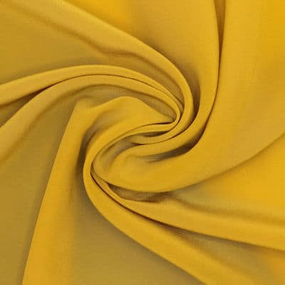100% silk fabric with aspect of crêpe - saffron