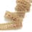 Fantasy ribbon with aspect of wool - beige 