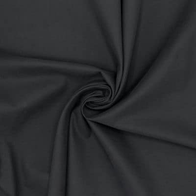 Plain cotton fabric with twill weave - black 