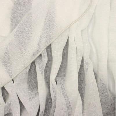 Tissu en voile polyester blanc 