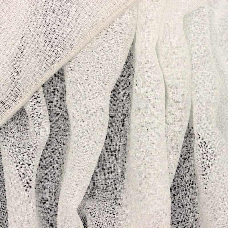 Tissu en voile polyester blanc 