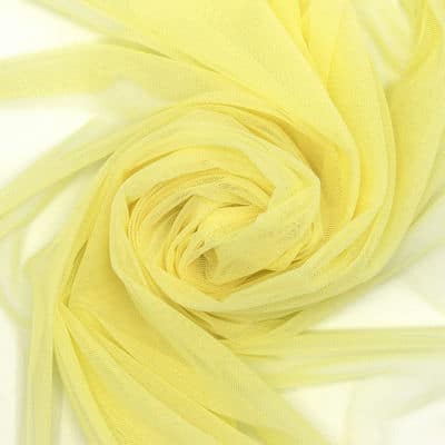 Plain stretch tulle - yellow