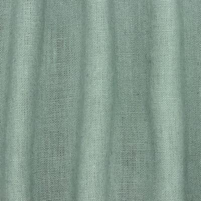 Plain fabric 100% washed linen - sage green