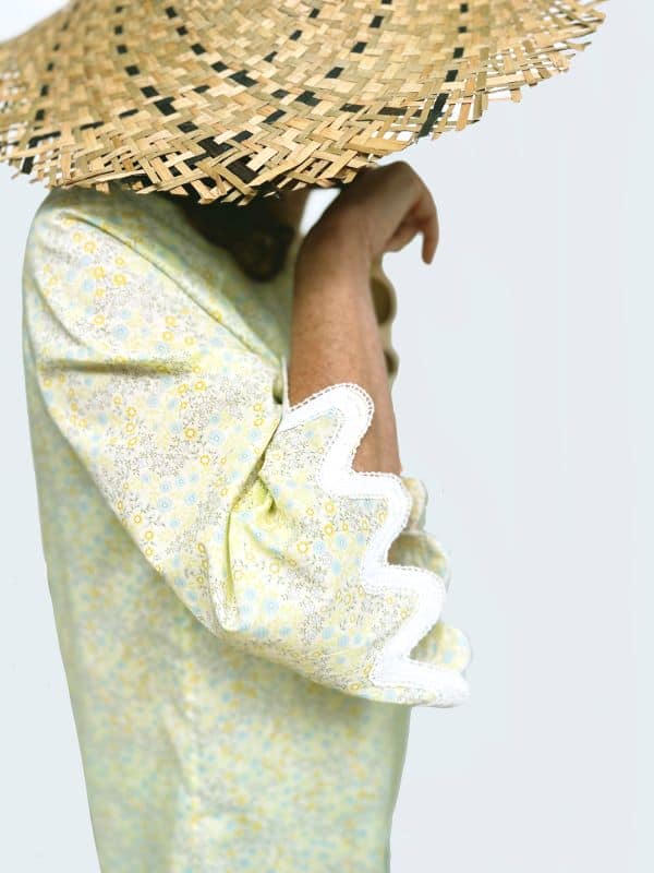kit couture : la blouse Alouette en coton fleuri