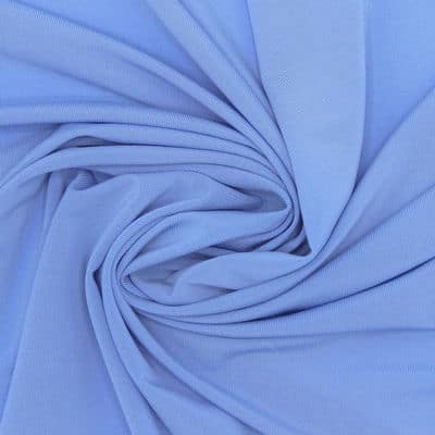 Tissu jersey viscose - bleu