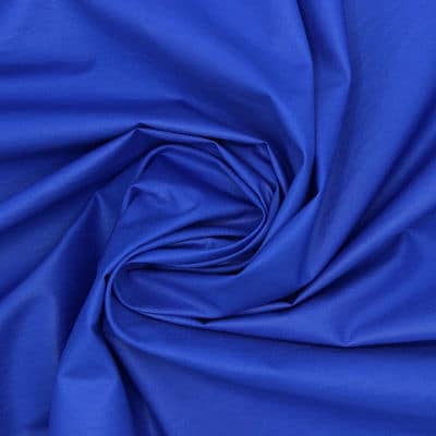 Fabric in cotton and polyamide - royal blue 