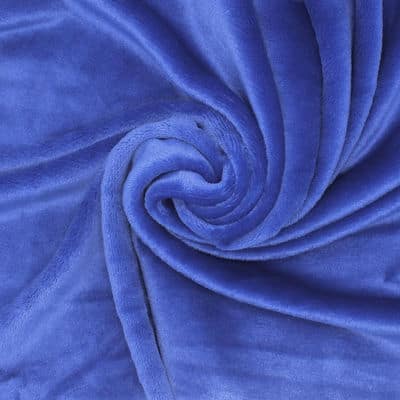 Royal blue velvet fabric