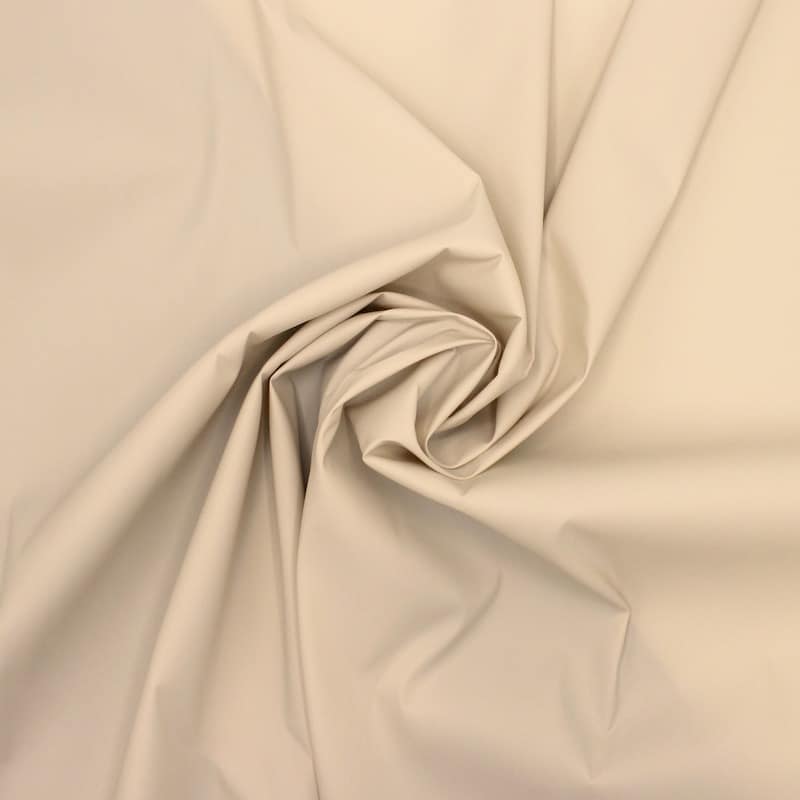 Tissu polyester imperméable - beige