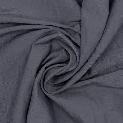 Stof in polyester en katoen - grijs