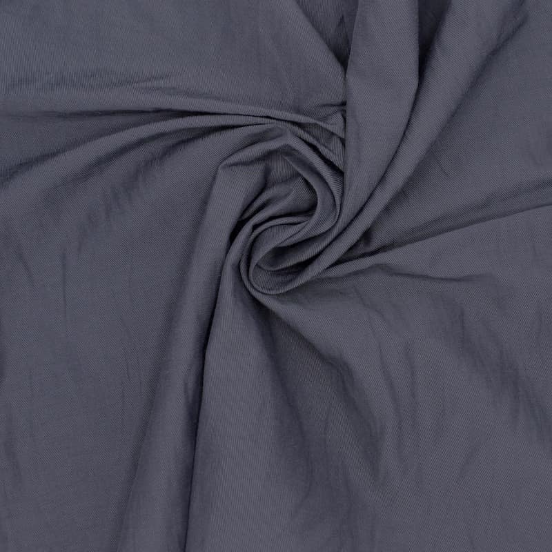 Tissu polyester et coton - gris 