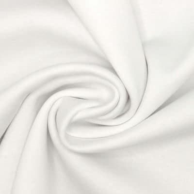 Tissu sweat molletonné - blanc