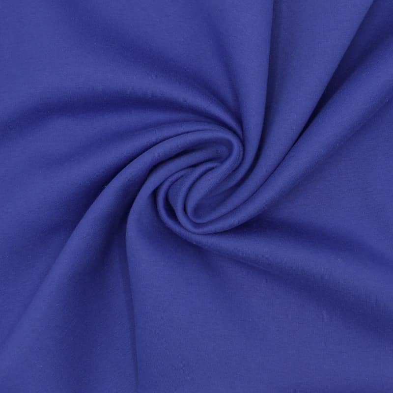 Tissu sweat molletonné - bleu