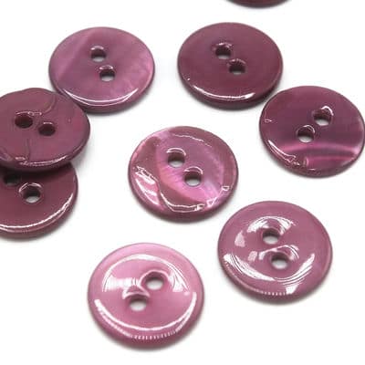 Pearly button - pink