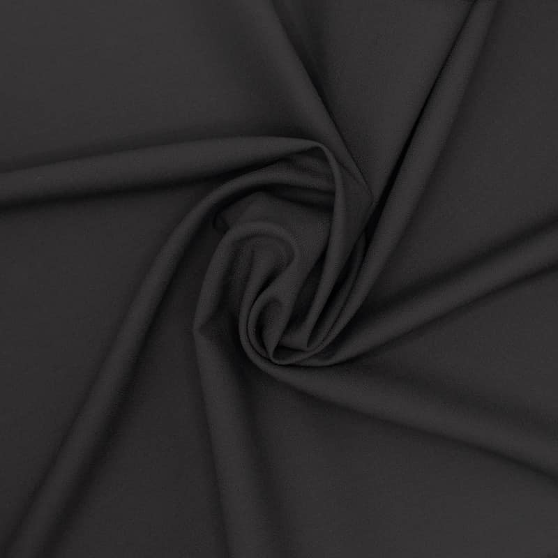 Tissu extensible uni - noir