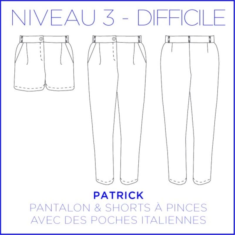 Patron short ou pantalon Patrick