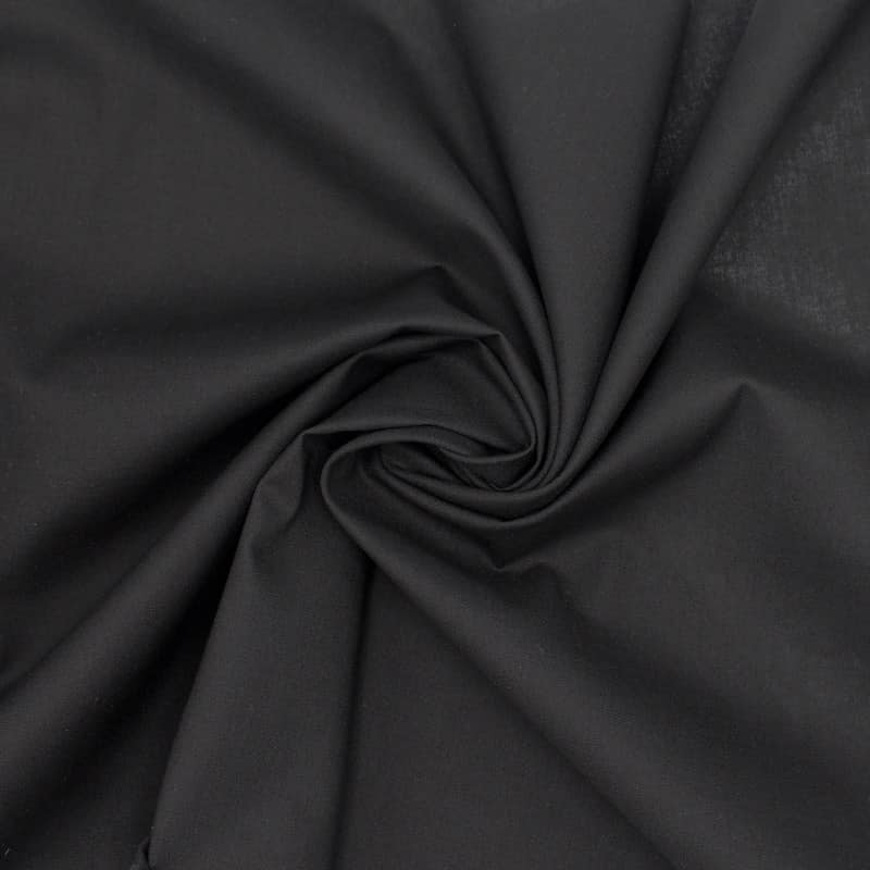 100% cotton fabric - plain black 