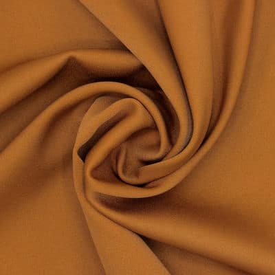 Fabric in cotton and polyester - rust-colored