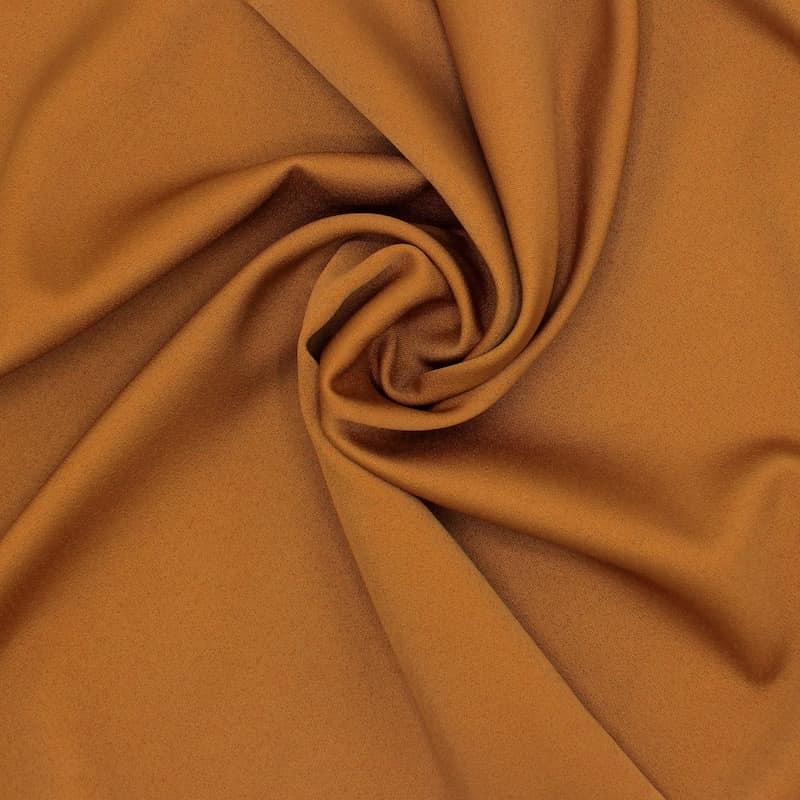 Fabric in cotton and polyester - rust-colored