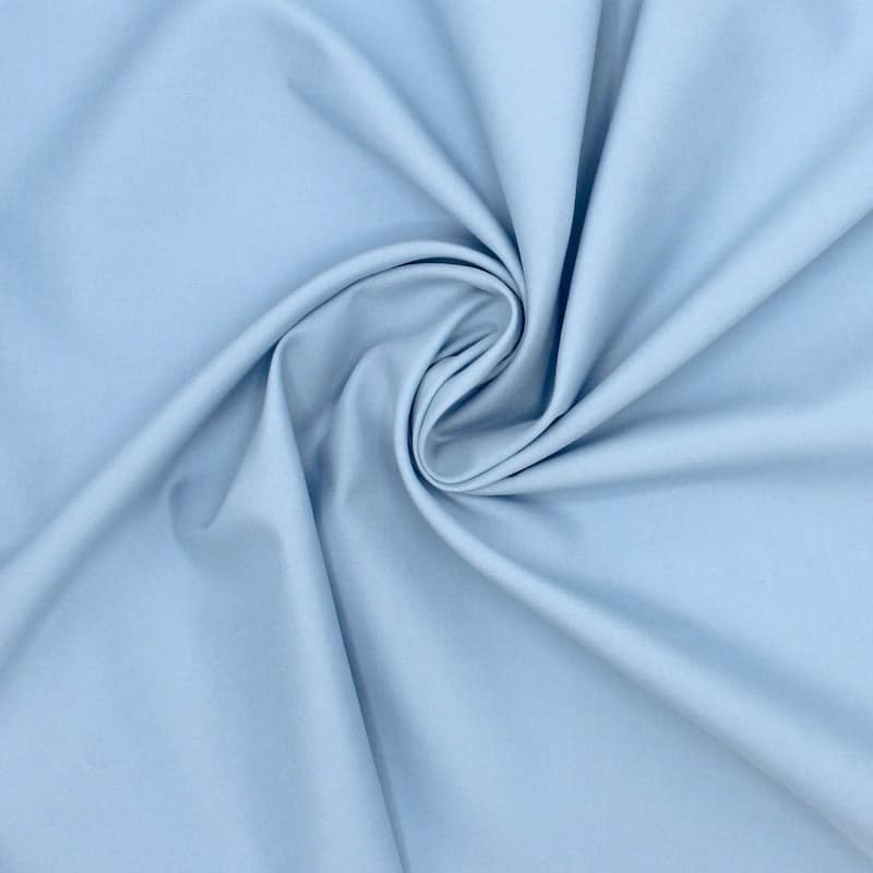 Fabric in cotton and polyester - sky blue 