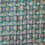 Upholstery cotton fabric with graphic print - teal