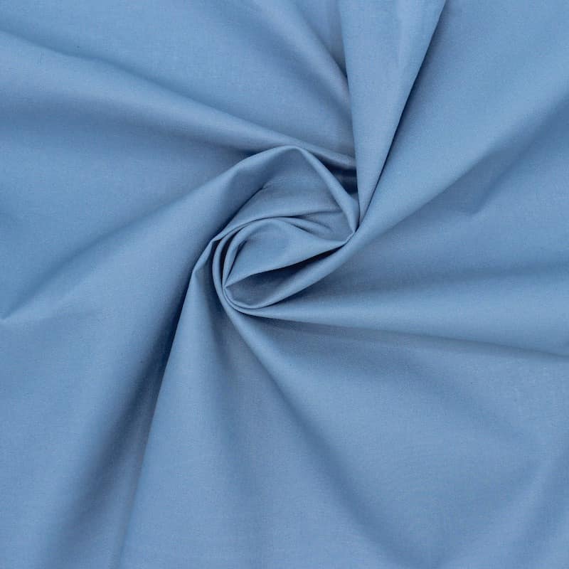 100% cotton fabric - plain denim blue 