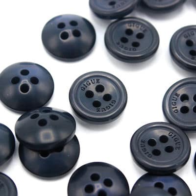 Fantasy button - pearly navy 