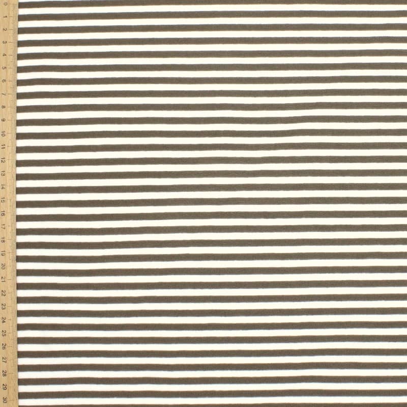 Cloth of 3m perforated and striped jersey fabric