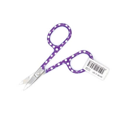 Embroidery scissors with dots - purple