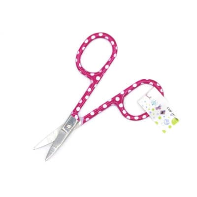 Embroidery scissors with dots - fuchsia