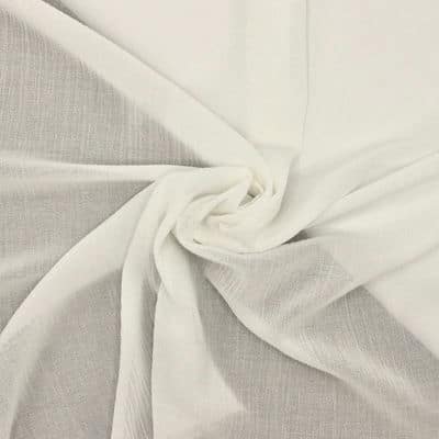 Tissu crépon uni- blanc