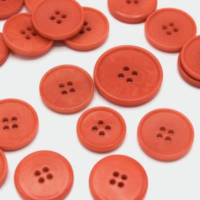 Fantasy button - tomato red