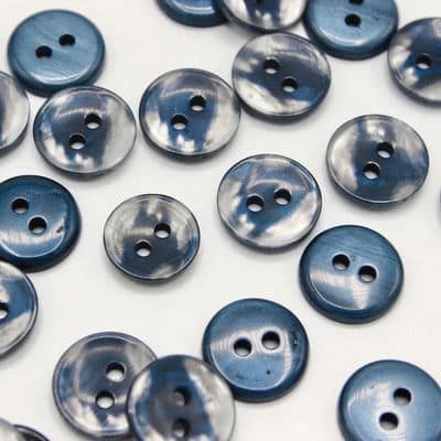Pearly button - navy blue 