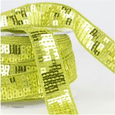 Braid trim with glitters - anise green