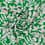 100% viscose fabric with flowers - green