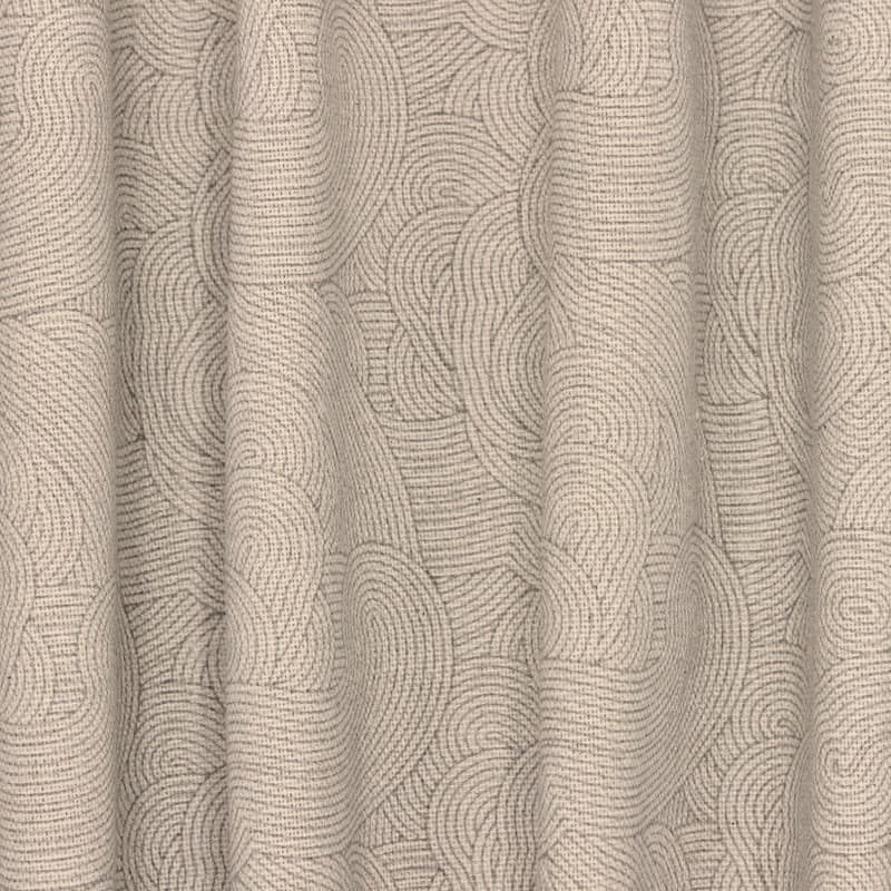 Tissu ameublement graphique -écru et gris