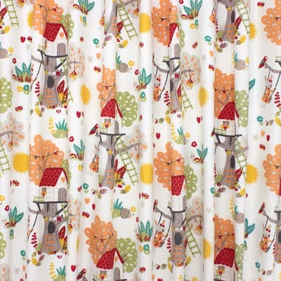 Upholstery fabric with children's pattern - multicolored