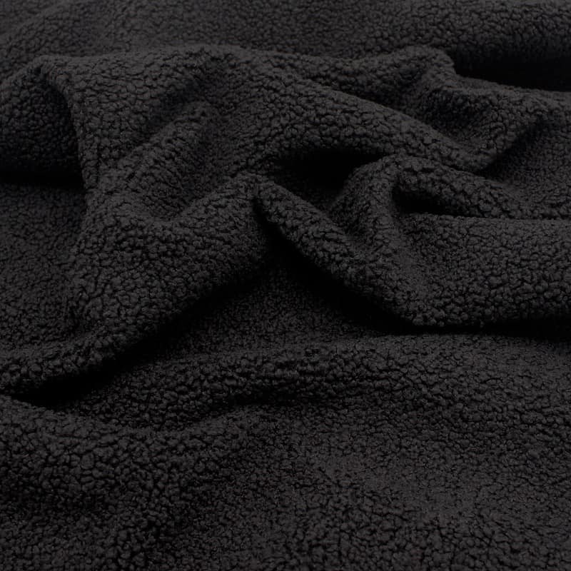 Fabric with loops - black