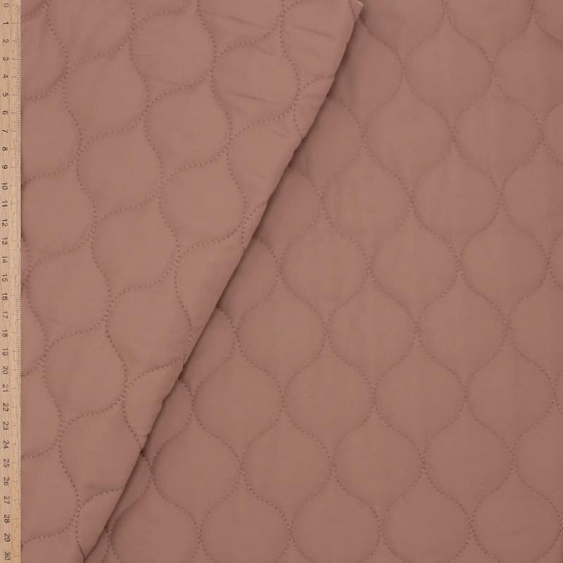 Quilted fabric - brown