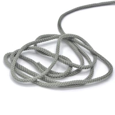 Braided cord - grey