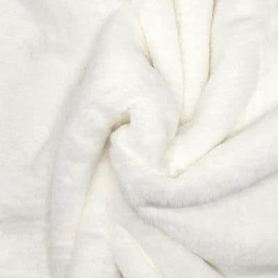 Faux fur fabric - white